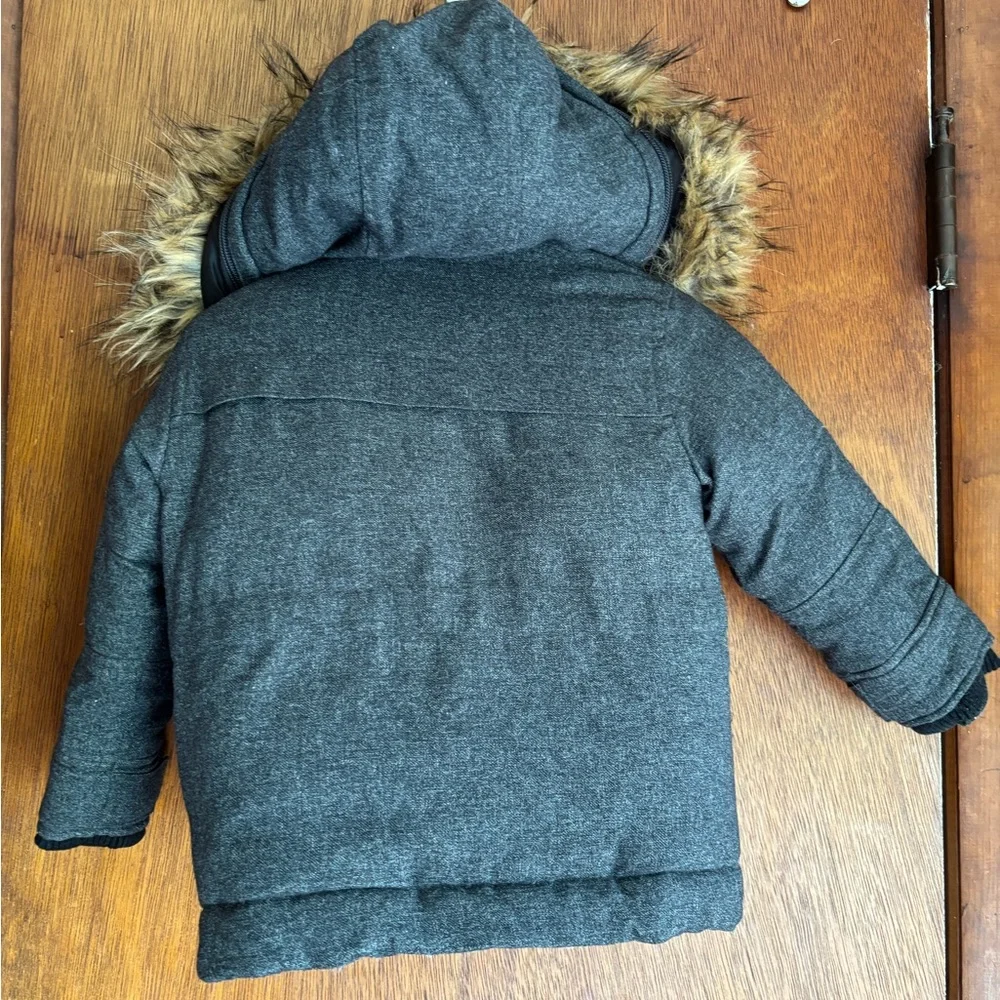 Appaman dark grey Jacket with Cream Lining size 2T preowned - Picture 2 of 13